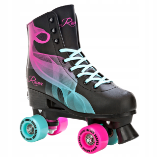 Kolieskové korčule Raven Serena Black, Pink, Turquoise, veľkosti 31-34
